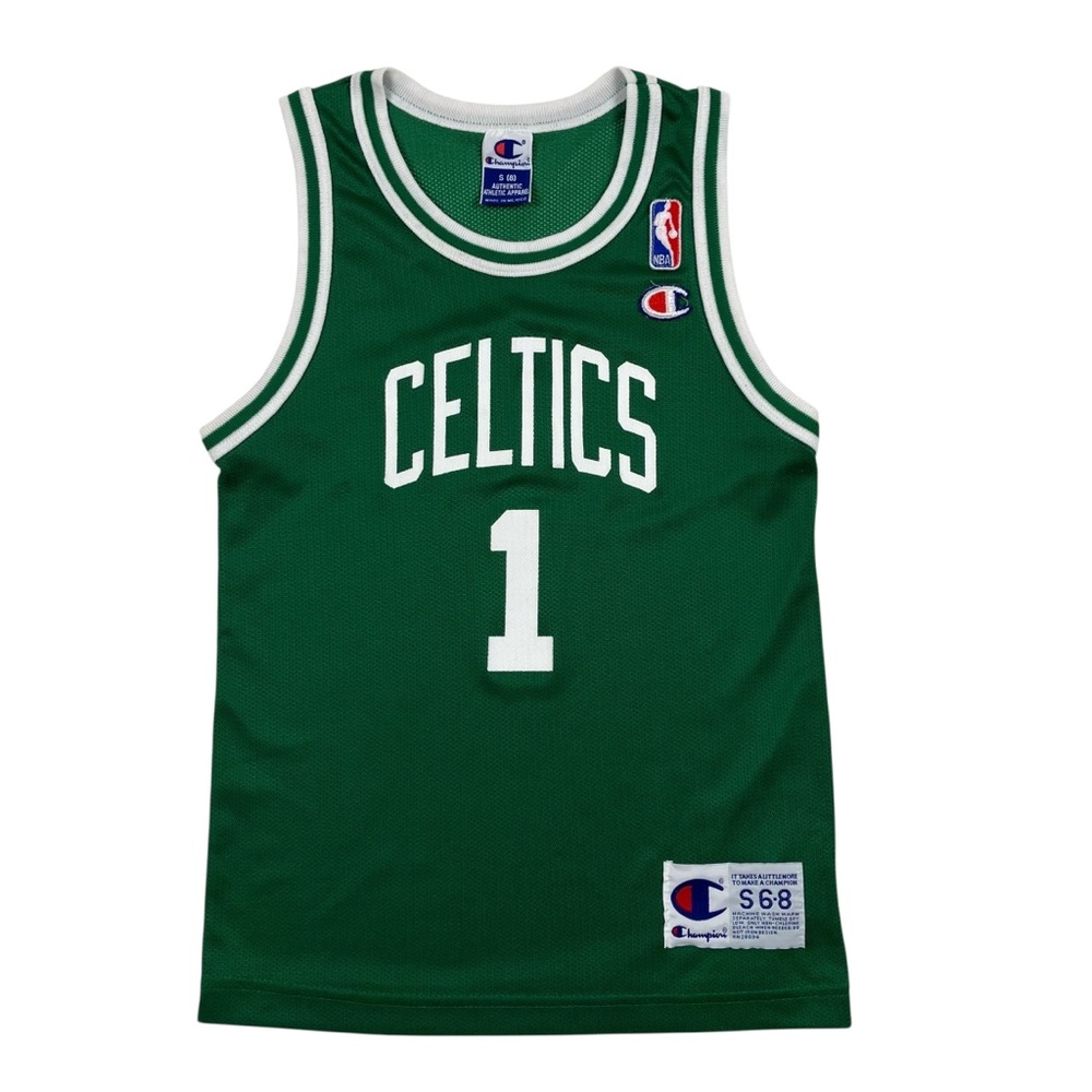 Vintage 90s Champion Boston Celtics Basketball Jersey #1 Casale FLAWS Youth SM